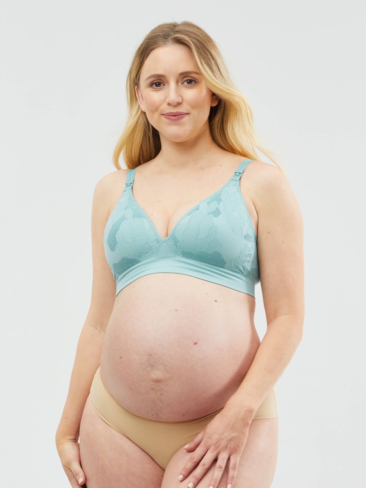 Maternity Nursing Bra Pregnant Women Open Breast Bra Cotton Wire