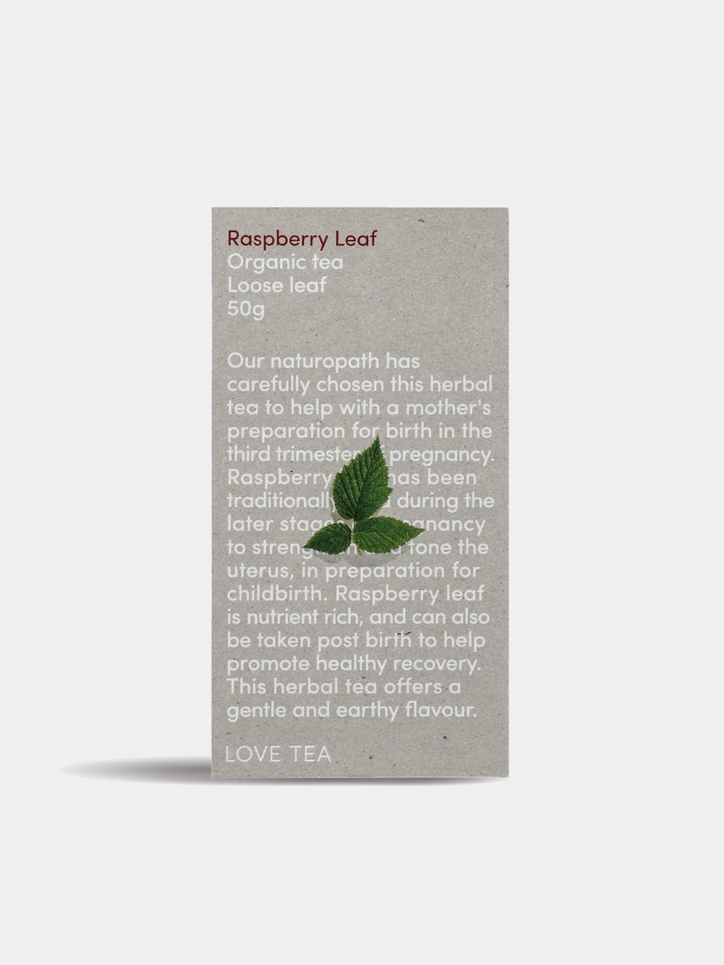 raspberry leaf tea box